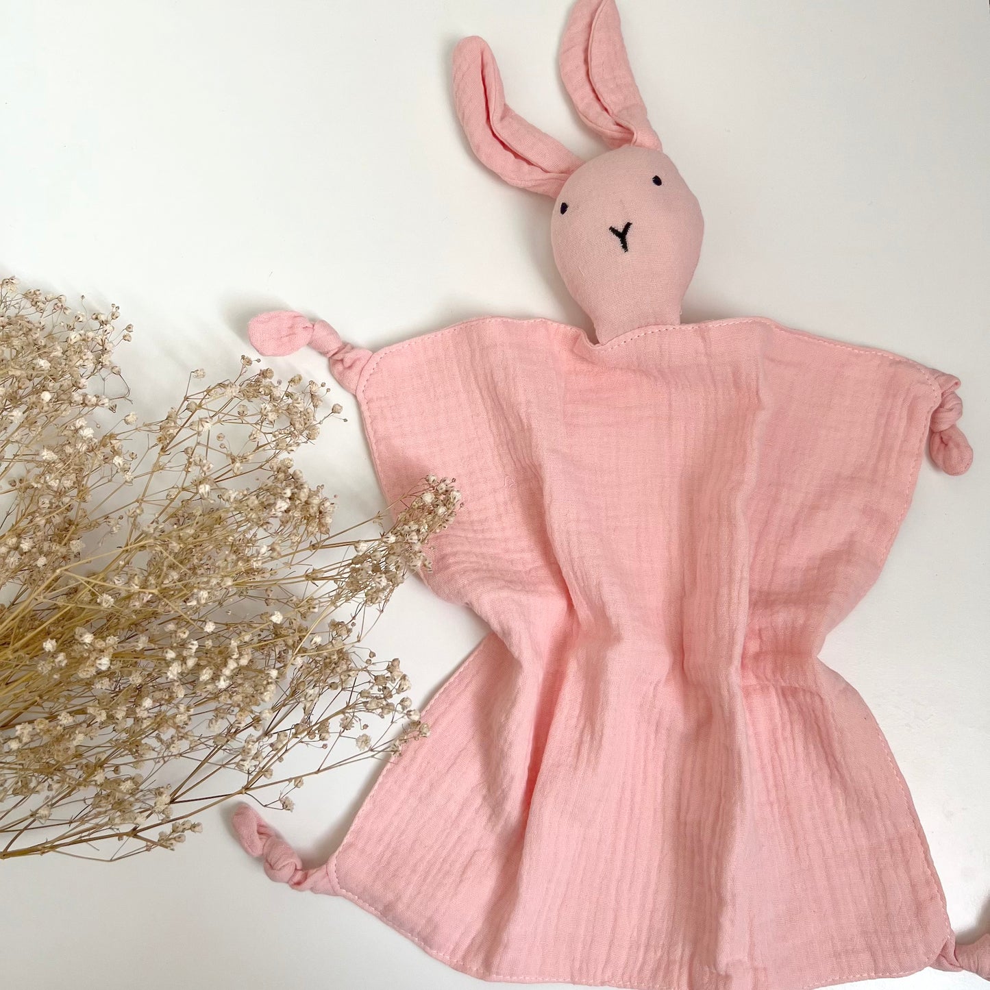 Bunny Muslin Comforter - Pink