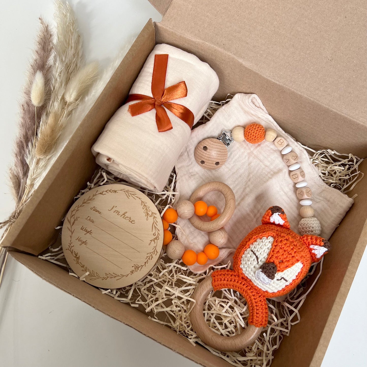 Personalised Baby Gift Set - 'I am here'