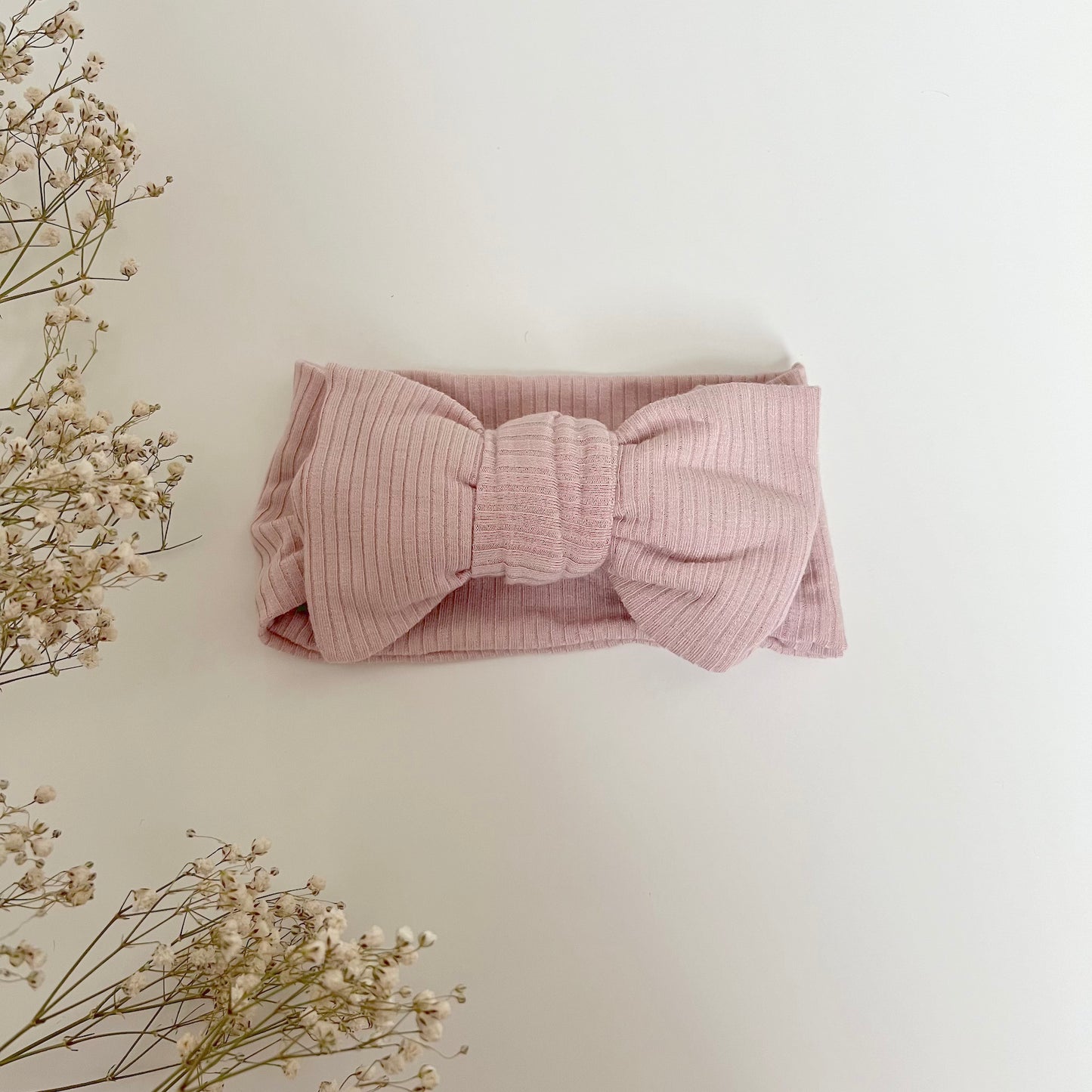 Ribbed Headband - 'Soft Pink'