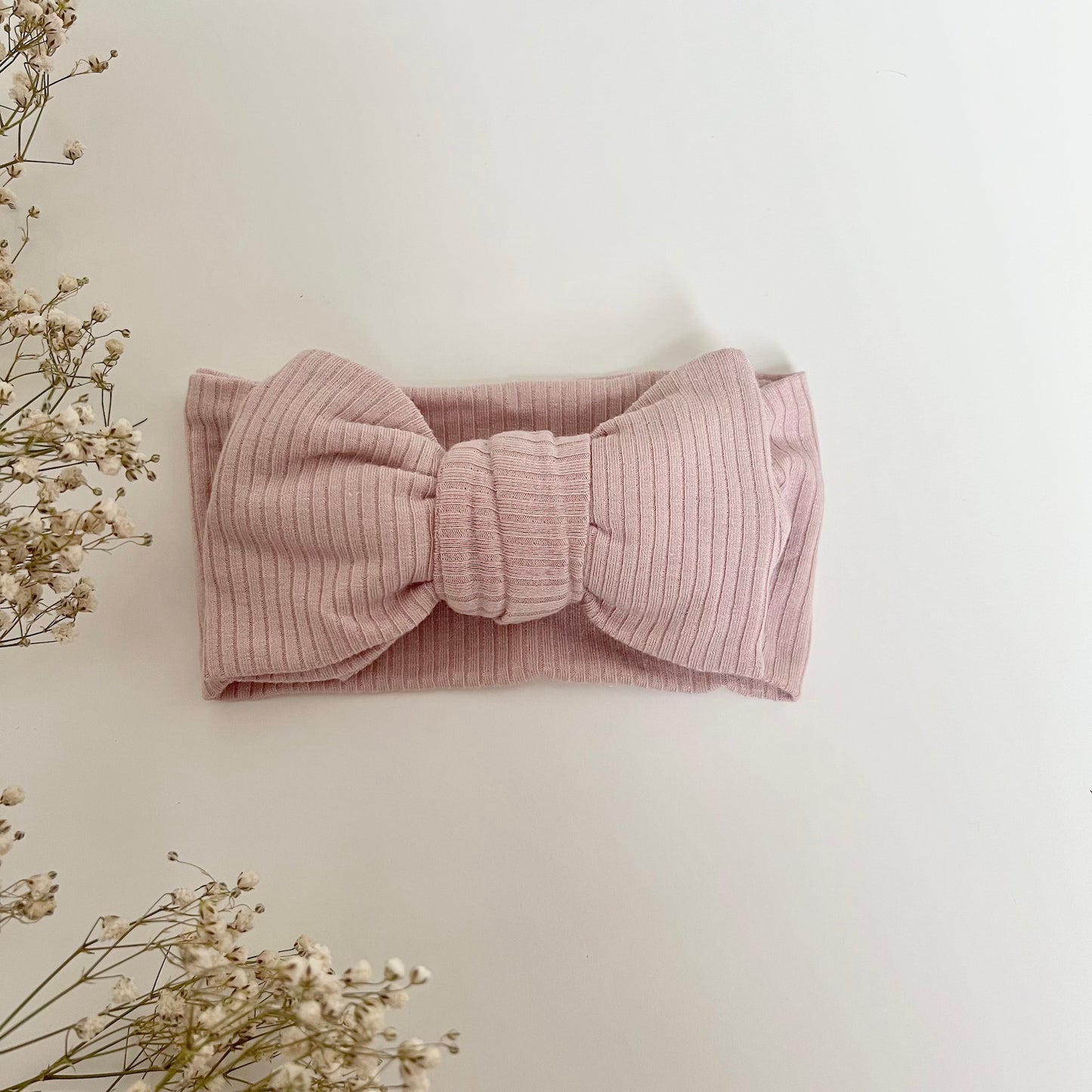 Ribbed Headband - 'Soft Pink'