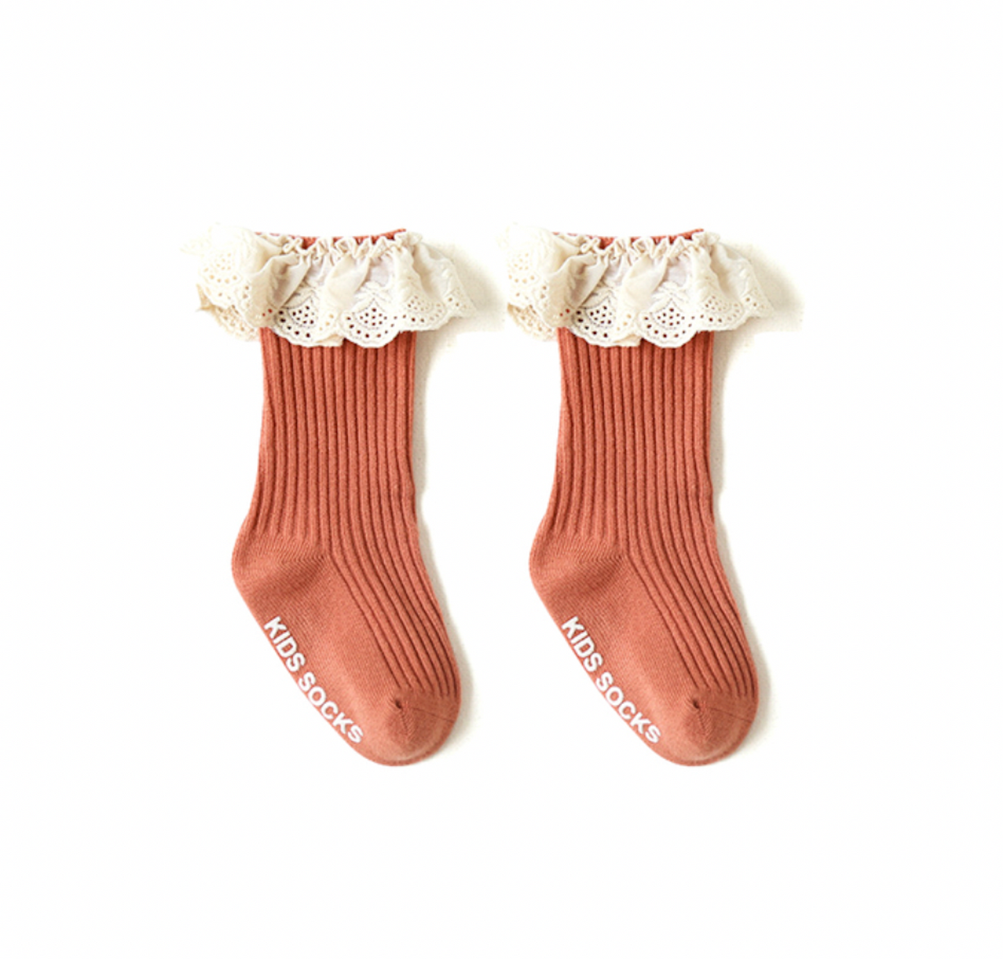 'Honey' Lace Ruffle Socks